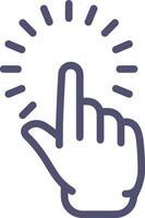 Hand with finger icon symbol image for gesture illustration vector