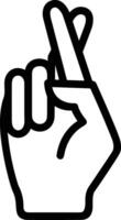 Hand with finger icon symbol image for gesture illustration vector