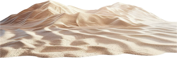dorado arena dunas en Desierto paisaje. png
