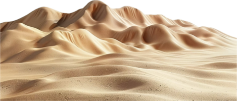 Golden Sand Dunes in Desert Landscape. png
