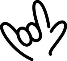 Hand with finger icon symbol image for gesture illustration vector