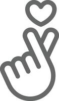 Hand with finger icon symbol image for gesture illustration vector