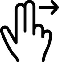 Hand with finger icon symbol image for gesture illustration vector