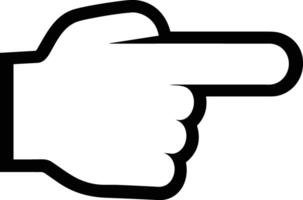 Hand with finger icon symbol image for gesture illustration vector