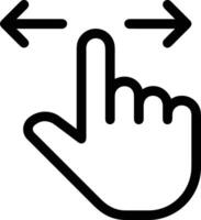 Hand with finger icon symbol image for gesture illustration vector