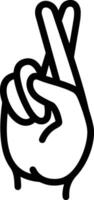 Hand with finger icon symbol image for gesture illustration vector