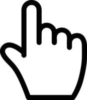 Hand with finger icon symbol image for gesture illustration vector