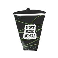 Reduce Reuse Recycle concept. design. vector