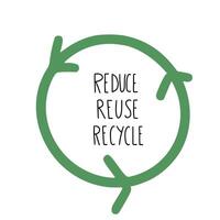 Reduce Reuse Recycle concept. design. vector