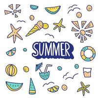verano vacaciones concepto. ilustración. vector