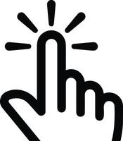 Hand with finger icon symbol image for gesture illustration vector