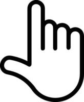 Hand with finger icon symbol image for gesture illustration vector