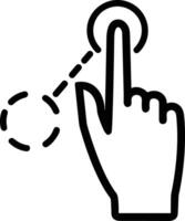 Hand with finger icon symbol image for gesture illustration vector