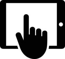 Hand with finger icon symbol image for gesture illustration vector