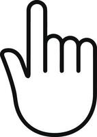 Hand with finger icon symbol image for gesture illustration vector