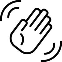 Hand with finger icon symbol image for gesture illustration vector