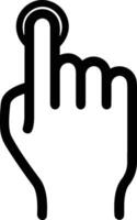 Hand with finger icon symbol image for gesture illustration vector