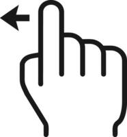 Hand with finger icon symbol image for gesture illustration vector