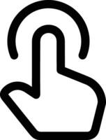 Hand with finger icon symbol image for gesture illustration vector