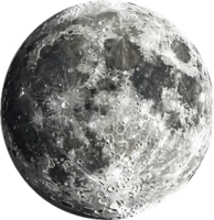 detallado lunar superficie con cráteres. png