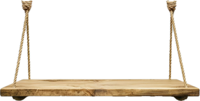 Facile en bois balançoire pendaison par Cordes. png