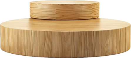 Stacked Wooden Pedestal Display Stands. png