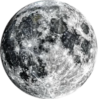 gedetailleerd maan- oppervlakte met kraters. png