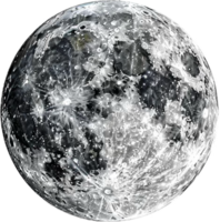 détaillé lunaire surface avec cratères. png