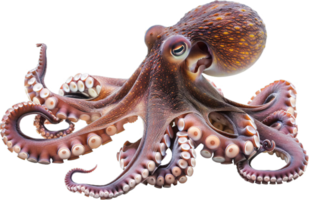 Colorful Octopus with Spread Tentacles. png
