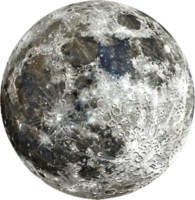 detailliert Mond- Oberfläche mit Krater. png