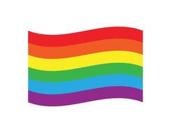 Flat new lgbtq flag vector