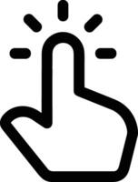 Hand with finger icon symbol image for gesture illustration vector