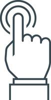 Hand with finger icon symbol image for gesture illustration vector