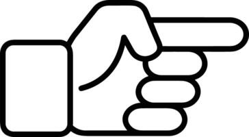 Hand with finger icon symbol image for gesture illustration vector