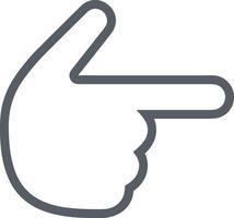 Hand with finger icon symbol image for gesture illustration vector