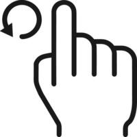 Hand with finger icon symbol image for gesture illustration vector