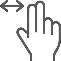 Hand with finger icon symbol image for gesture illustration vector