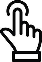 Hand with finger icon symbol image for gesture illustration vector