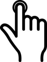Hand with finger icon symbol image for gesture illustration vector
