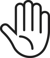 Hand with finger icon symbol image for gesture illustration vector