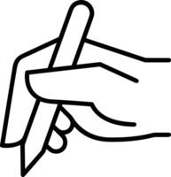 Hand with finger icon symbol image for gesture illustration vector