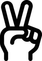 Hand with finger icon symbol image for gesture illustration vector