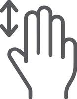 Hand with finger icon symbol image for gesture illustration vector