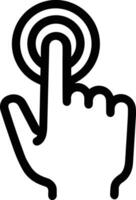 Hand with finger icon symbol image for gesture illustration vector