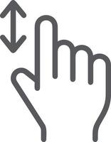 Hand with finger icon symbol image for gesture illustration vector