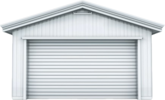 modern wit garage deur met lichten. png