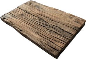 Weathered Wooden Planks with Cracks. png