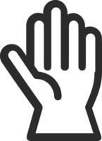 Hand with finger icon symbol image for gesture illustration vector