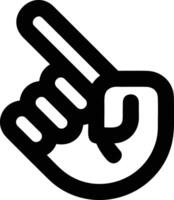 Hand with finger icon symbol image for gesture illustration vector