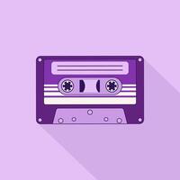 Aesthetics of the 90s, audio tape, retro cassettes for a tape recorder. 2000s Elements . Modern flat style vector